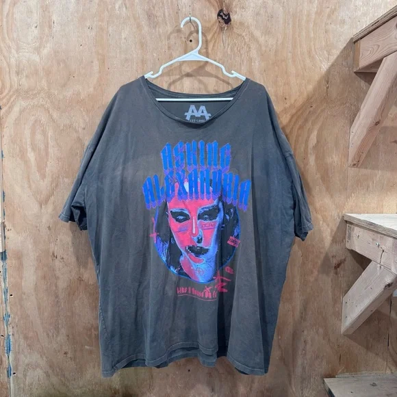 Asking Alexandria Graphic Tee - Gray - Picture 1 of 3